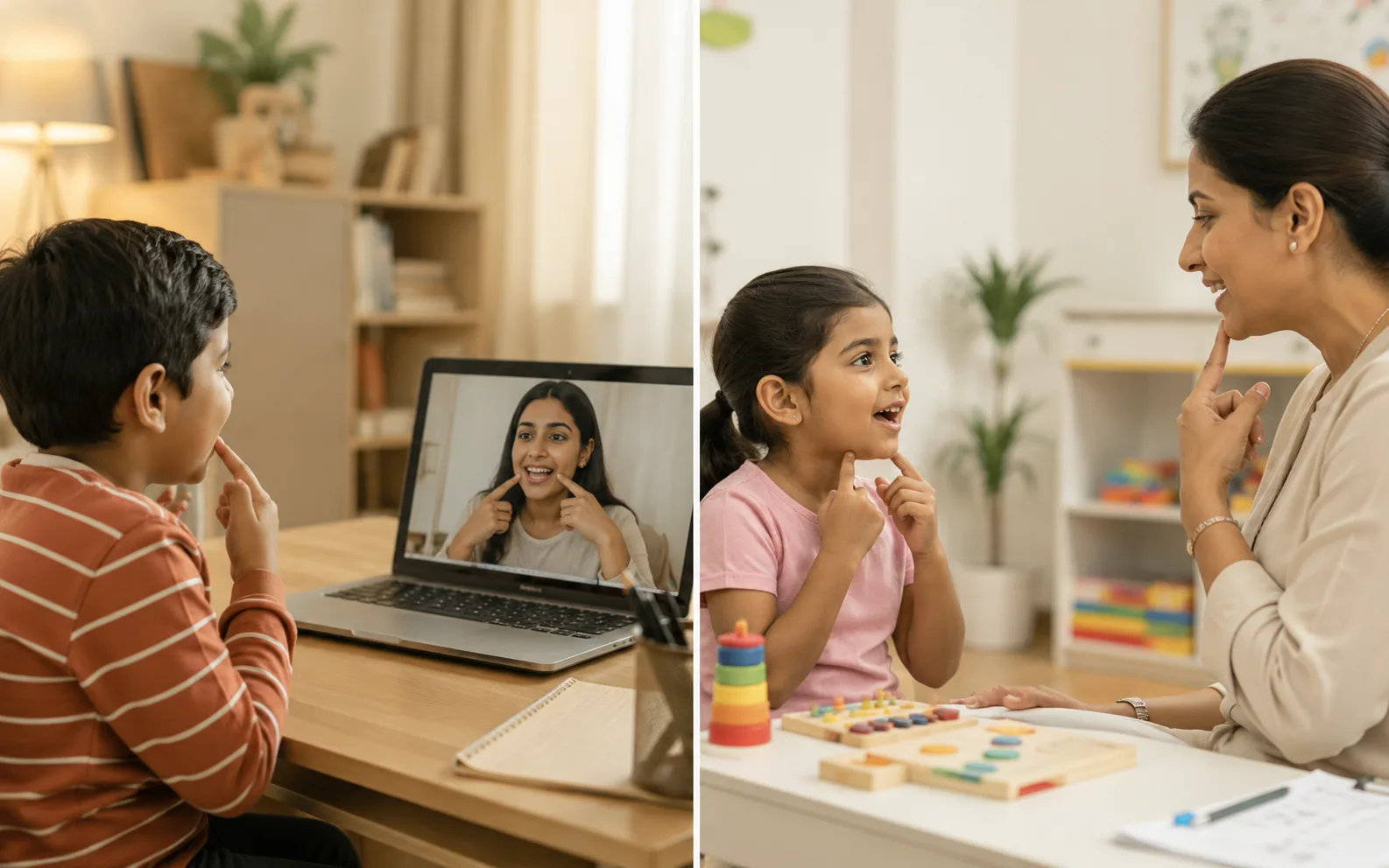 Online vs in-person speech therapy: which works better for which goal